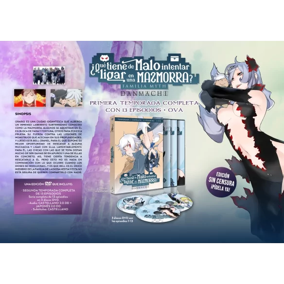 Danmachi Temporada 1 En Dvd