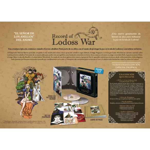 Record Of Lodoss War Edición Digipack...
