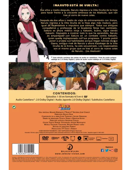 Naruto Shippuden Box 1 (reedición Sin Caja Contenedora) Bluray
