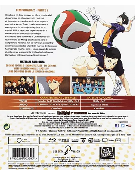 Haikyu!! Temporada 1 A 4 Blu-ray