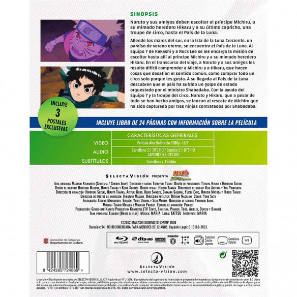 Naruto película 3. Los Guardianes Del...