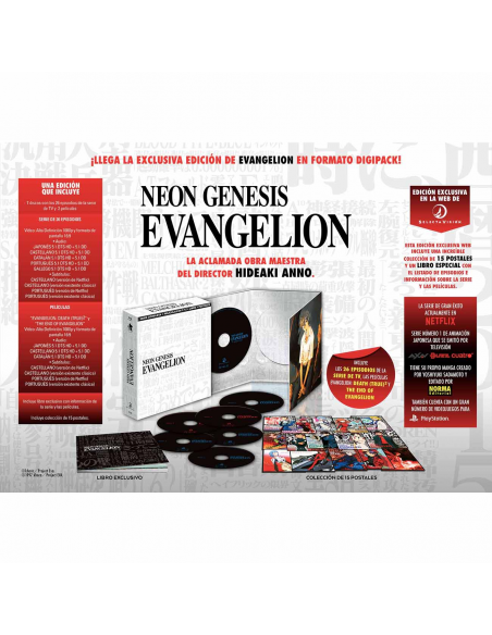 Neon Genesis Evangelion Edición Digipack Bluray - Exclusiva Web