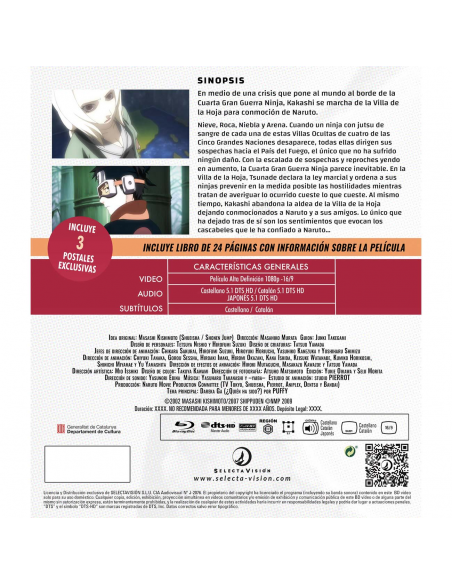 Naruto Película 6. Naruto Shippuden Película 3: Los Herederos De La Voluntad De Fuego