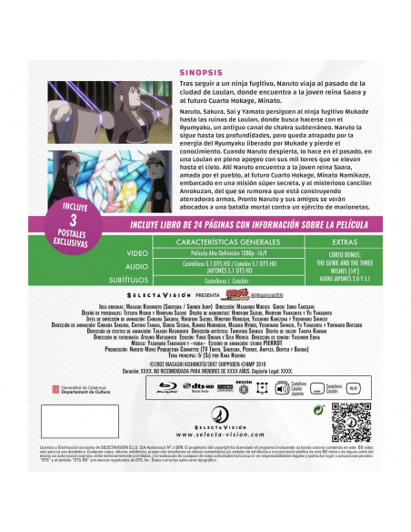 Naruto Película 7. Naruto Shippuden Película 4: La Torre Perdida