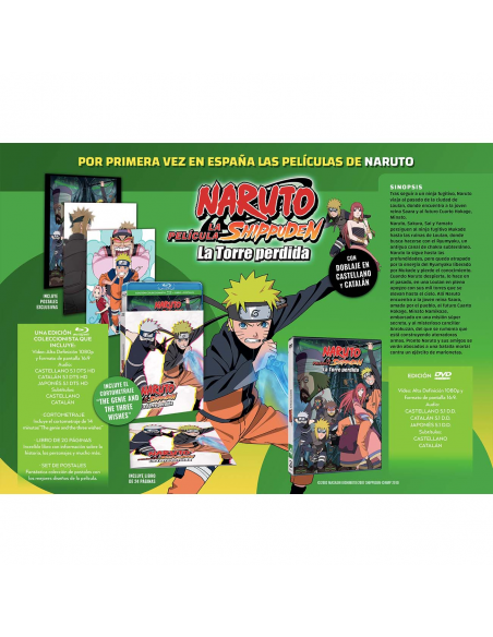 Naruto Película 7. Naruto Shippuden Película 4: La Torre Perdida