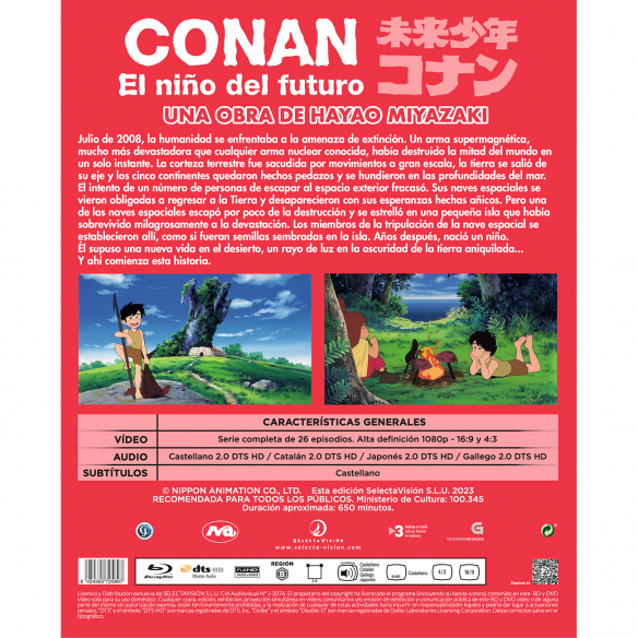 Conan El NiÑo Del Futuro Bluray