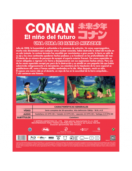 Conan El NiÑo Del Futuro Bluray