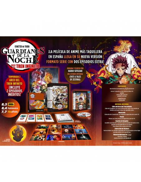 Guardianes De La Noche: Kimetsu No Yaiba. Temporada 2 Parte 1. Saga Del Tren Infinito. Bluray Coleccionista