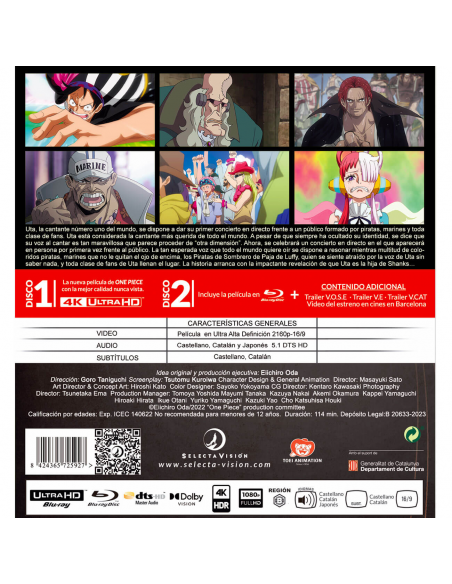 One Piece Film Red 4k+bluray