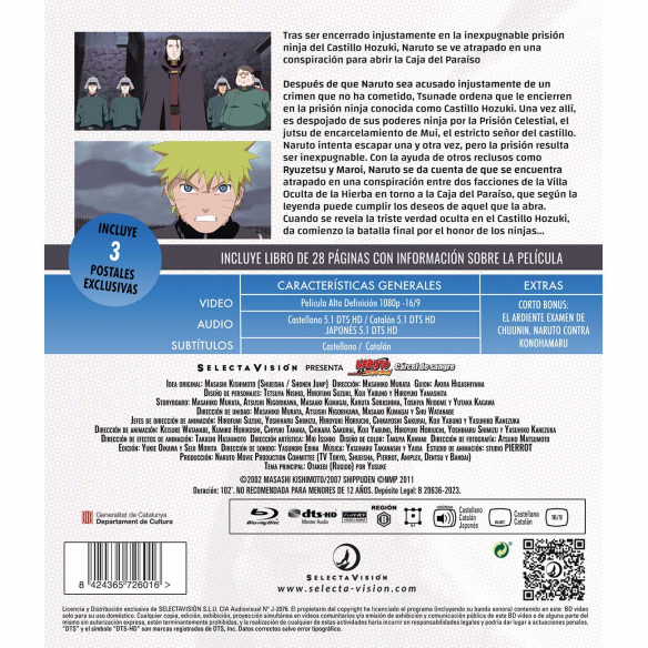 Naruto shippuden Película 5. Cárcel...