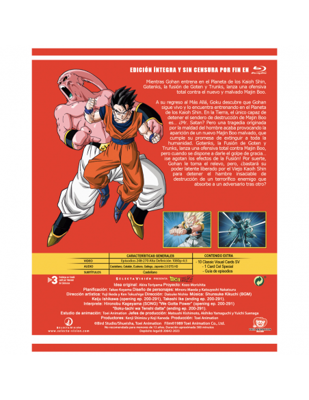 DRAGON BALL Z BOX 13 BLURAY episodios 248 a 270
