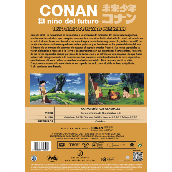CONAN, EL NIÑO DEL FUTURO. DVD