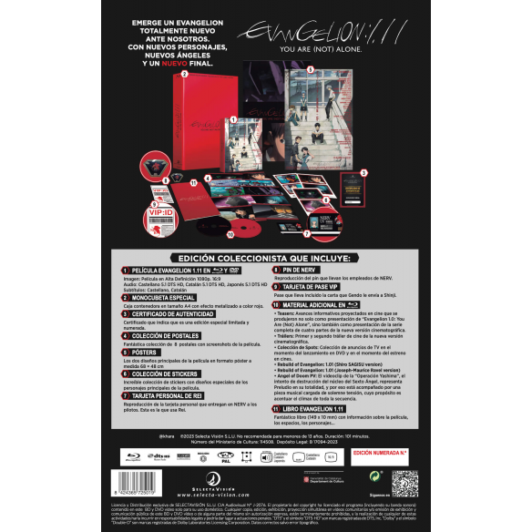 Suscripción Películas Evangelion. Bluray