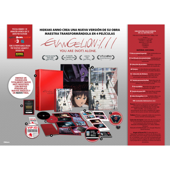 Suscripción Películas Evangelion. Bluray