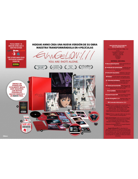 Suscripción Películas Evangelion. Bluray