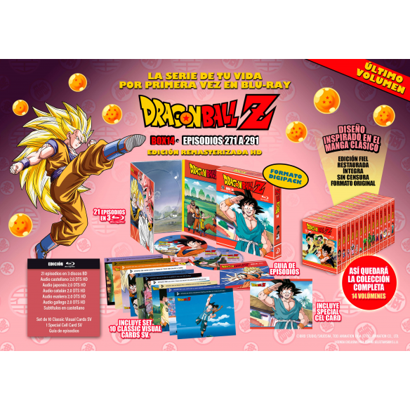 DRAGON BALL Z BOX 14 BLURAY episodios...