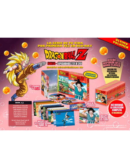 DRAGON BALL Z BOX 14 BLURAY episodios 271 a 291
