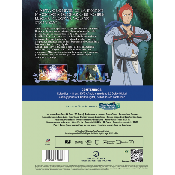 Danmachi Temporada 4 parte 1....