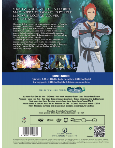 Danmachi Temporada 4 parte 1. Episodios 1 a 11