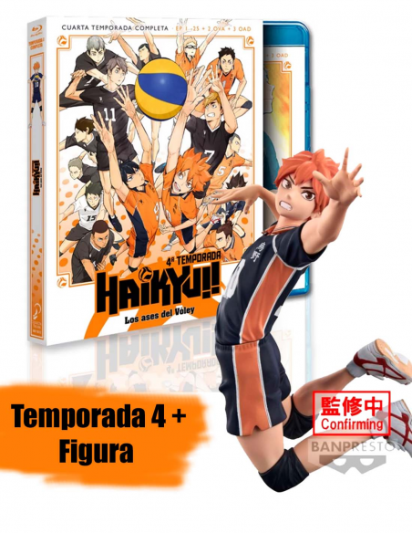 Haikyu!! Temporada 4 Blu-ray + Figura Shoyo Hinata