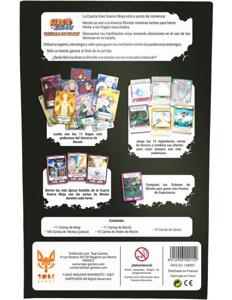 Naruto Shippuden: Batalla de Kages - Juego de mesa
