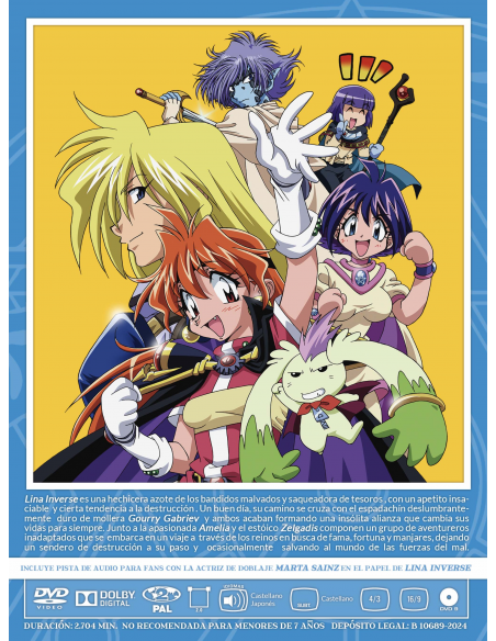 SLAYERS Serie completa en DVD