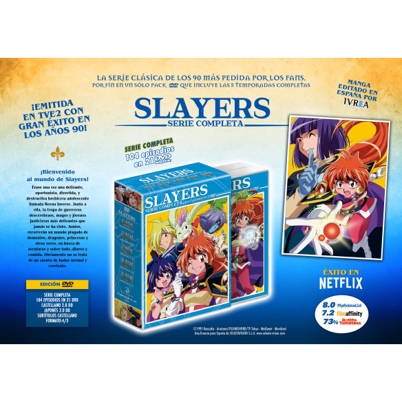 SLAYERS Serie completa en DVD