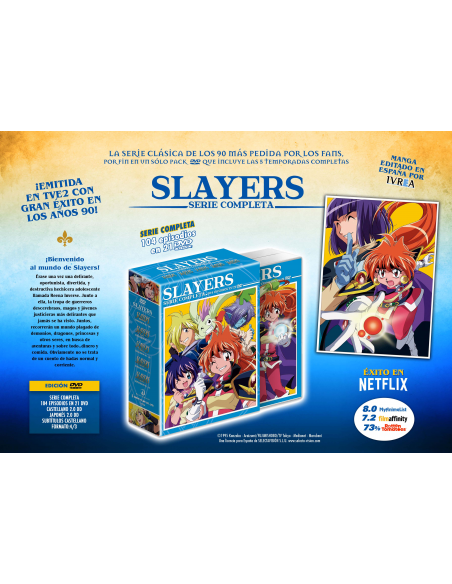SLAYERS Serie completa en DVD