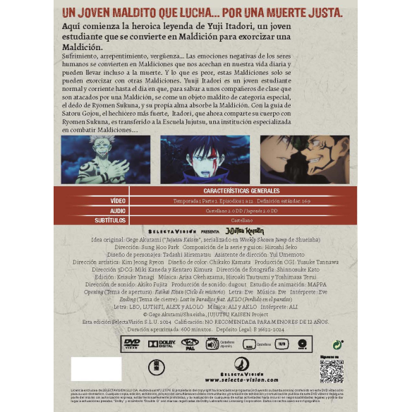 Jujutsu Kaisen Temporada 1 Parte 1...