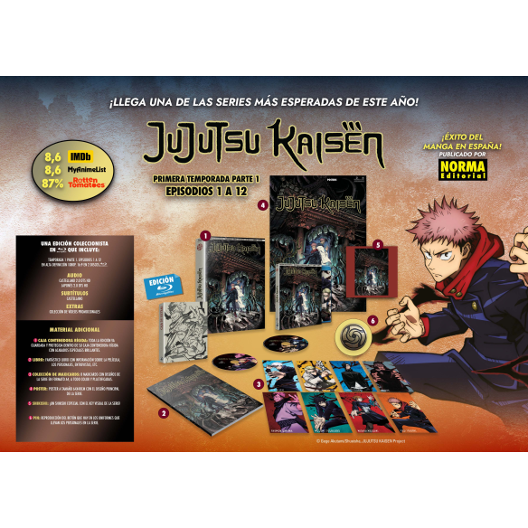 Jujutsu Kaisen Temporada 1 Parte 1...