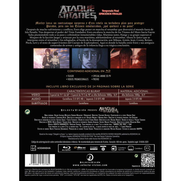 Ataque a los titanes Los capitulos...