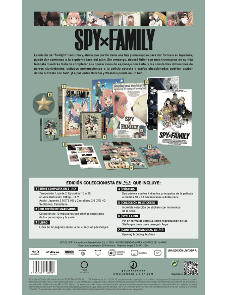 SPY X FAMILY TEMPORADA 1 PARTE 2 episodios 13 a 25