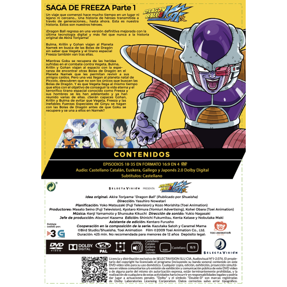 DRAGON BALL Z KAI BOX 2. Episodios 18...