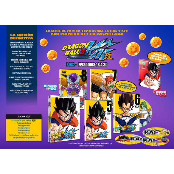 DRAGON BALL Z KAI BOX 2. Episodios 18...