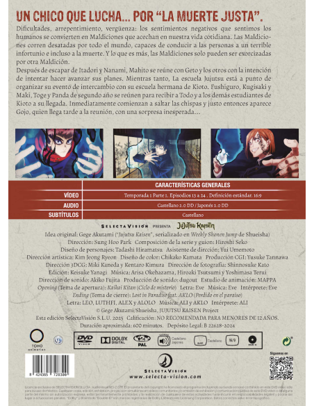 Jujutsu Kaisen Temporada 1 Parte 2 + Figura