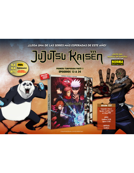 Jujutsu Kaisen Temporada 1 Parte 2 + Figura