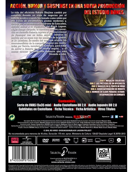 Black Lagoon: Roberta's Blood Trail (5 Ovas).- Edición Dvd