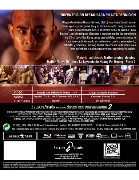 Érase Una Vez En China Ii - Blu-ray