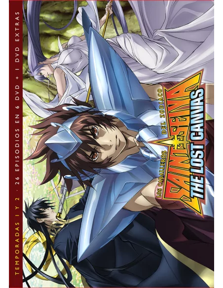 Los Caballeros Del Zodíaco - The Lost Canvas - Temporada 1 Y 2 -  26 Episodios En 6 Dvd + 1 Dvd De Extras