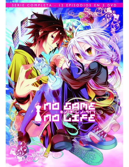 No Game No Life - Serie Completa 12 Episodios En 3 Dvd