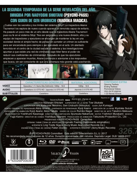 Psycho Pass. Temporada 2 Bd