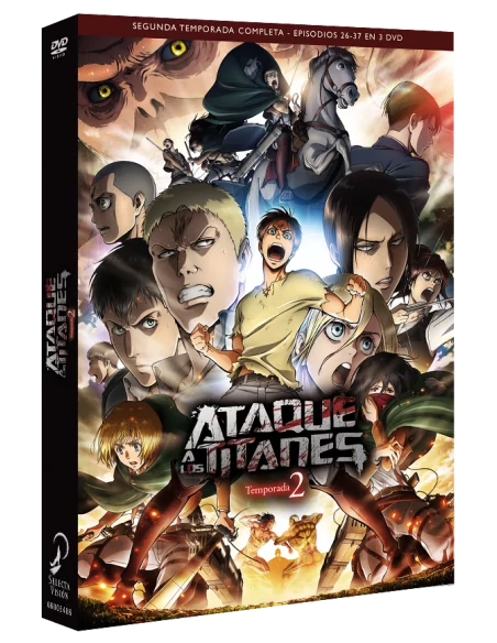 Ataque A Los Titanes Temporada 2. Episodios 1 A 12 Dvd