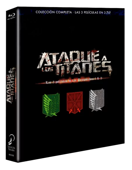 Ataque A Los Titanes. Las Películas. Temporada 1 & Temporada 2. Bd