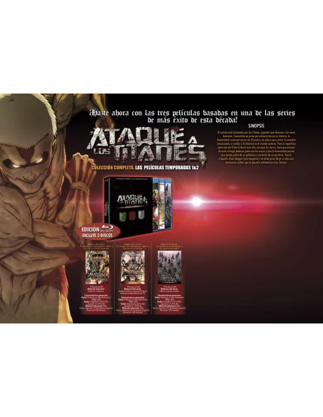 Ataque A Los Titanes. Las Películas. Temporada 1 & Temporada 2. Bd