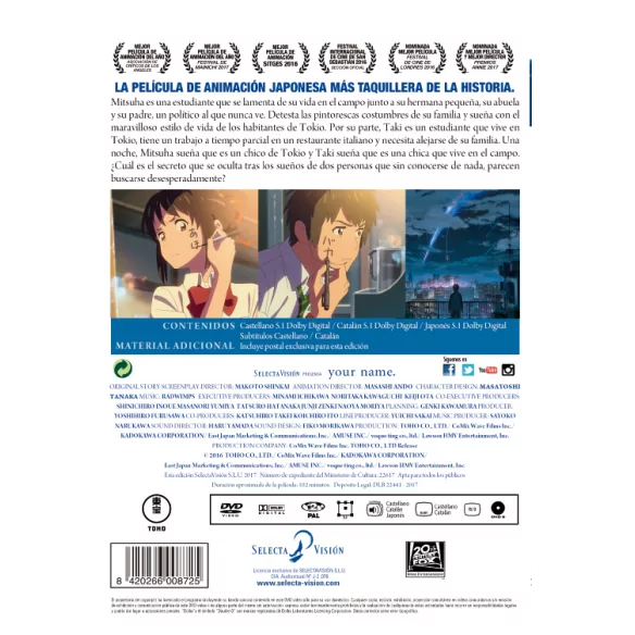 Your Name Dvd