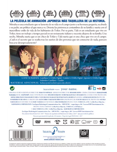 Your Name Dvd