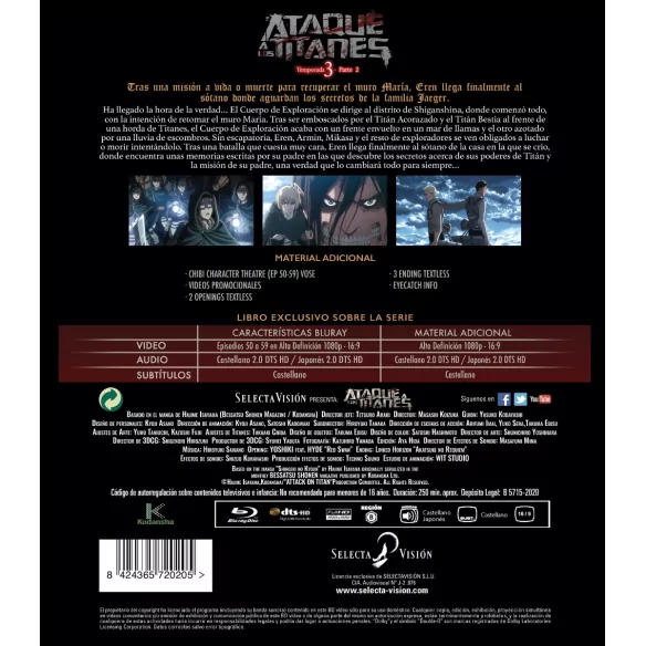 Ataque A Los Titanes Temporada 3 -...