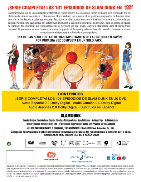 Slam Dunk Serie Completa Episodios 1 A 101