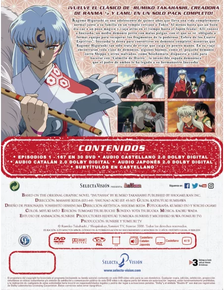 Inuyasha Serie Completa Dvd Episodios 1 A 167