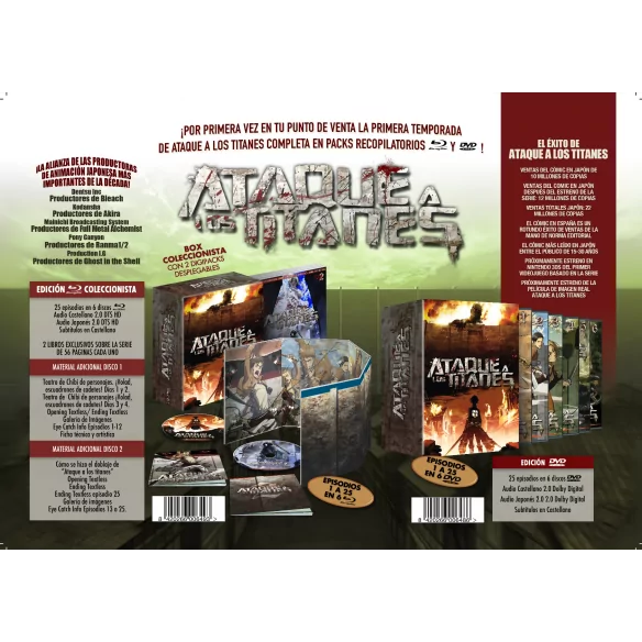 Ataque A Los Titanes. Temporada 1 Dvd